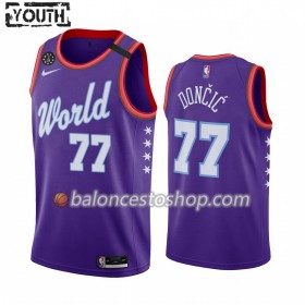 Camiseta Niños NBA Dallas Mavericks Luka Dončić 77 Nike 2020 Rising Star Swingman